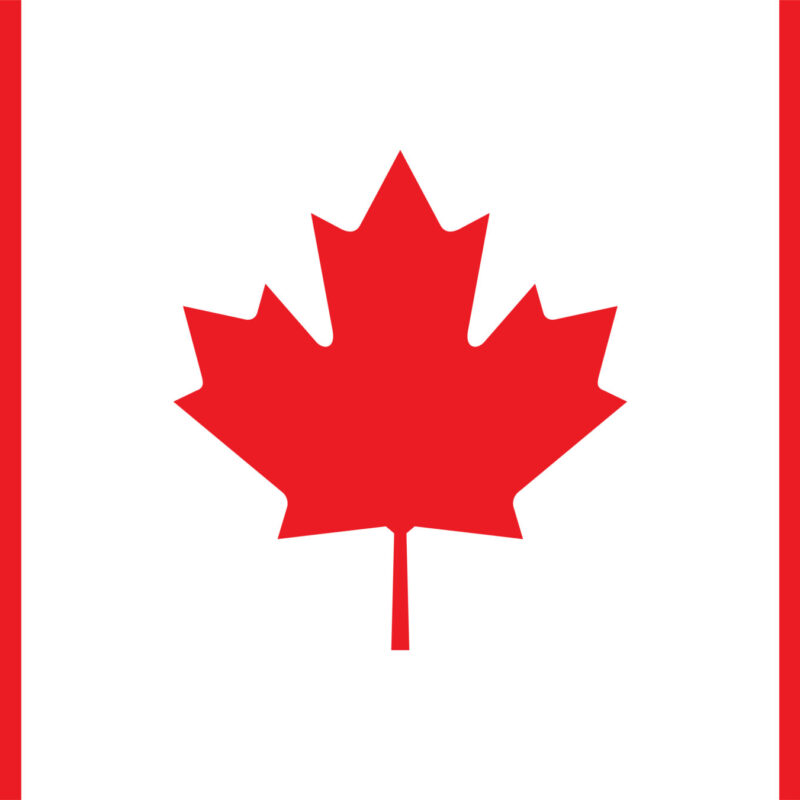 Illustration of Canada flag