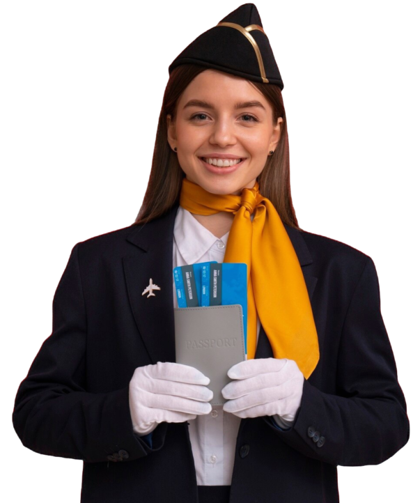 portrait-flight-attendant-with-plane-tickets-passport